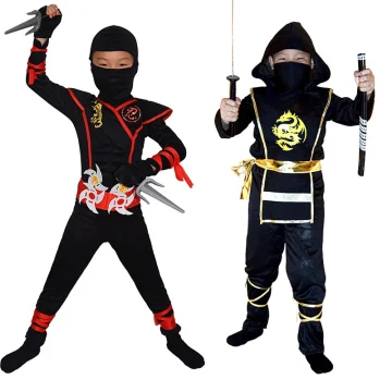 Ninja Deluxe Costume with Kung Fu Accessories 1