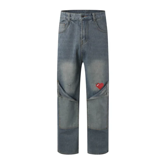 Mens Korean Baggy Jeans Classic Denim 4 | PricZone