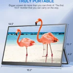 UPERFECT 185 Inch Portable Gaming Monitor 120HZ 2 | PricZone