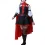 Red Battle Cosplay Dress with Cloak