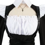 ROLECOS Nun Cosplay Costume Women Fancy Dress Set Halloween Party Roleplay Outfit Adult Nun Dress Black Fancy Cosplay Dress Up 3 | PricZone