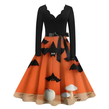 Fancy Pumpkin Womens Halloween Dress Costume 2