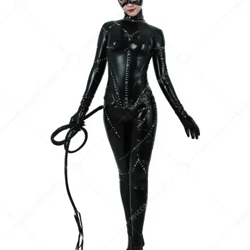 Black Catsuit Cosplay Costume for Women 1