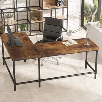 67 Inch Reversible L-Shaped Computer Desk 1