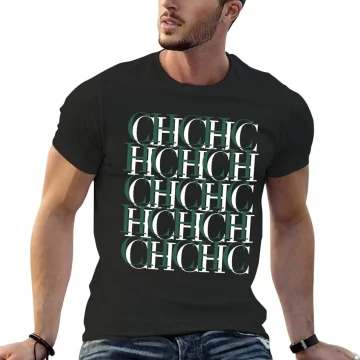 Mens Black Print Casual T-Shirt Fashion Tee 2