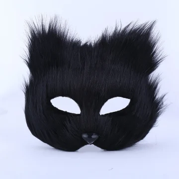 Fox Half Face Cosplay Mask for Party 1