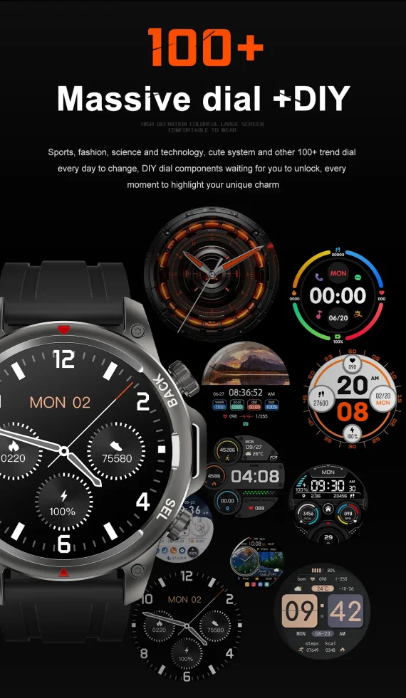 High End Mens Bluetooth Smartwatch with GPS Flashlight 5 | PricZone