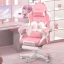 Kawaii Gaming Chair with Cat Ears & Paw Cushion