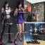 Play Arts Final Fantasy 7 Tifa Blue and White Figure