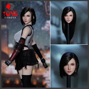 1/6 Tifa Lockhart head sculpt for 12-inch action figures, featuring a detailed Tifa Lockhart head for realistic collectible figures.