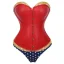 Plus Size Faux Leather Wonder Superhero Corset Set