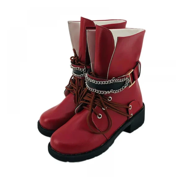 Tifa Lockhart Anime Cosplay Lace Up Boots 4 | PricZone