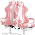 Cute Bunny Ears Gaming Chair with Footrest 1 | PricZone