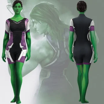 She-Hulk Cosplay Sexy Zentai Bodysuit 1