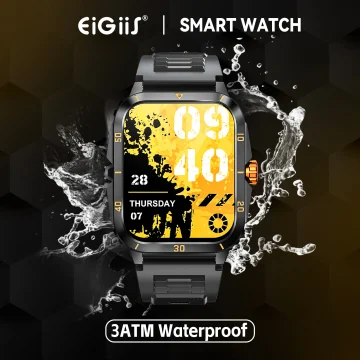 EIGIIS Waterproof Military Smart Watch 1.96-inch Screen 2