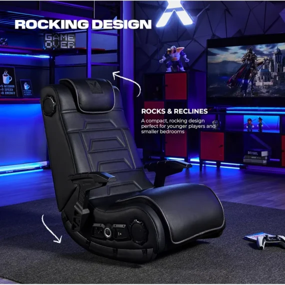 Gaming Floor Chair with Armrests and Bluetooth Audio 4 | PricZone