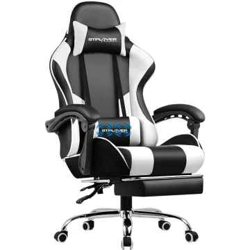 Adjustable Gaming Chair with Headrest and Swivel Seat 1 | PricZone