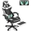 Ergonomic Polar White Reclining Office Gamer Chair