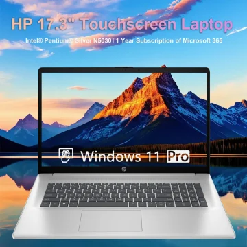 HP 17.3 Touchscreen Laptop Intel N5030 32GB RAM 1