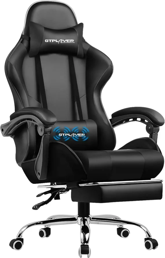 Ergonomic Gaming Chair with Footrest and Lumbar Support 1 | PricZone