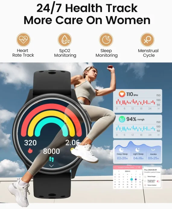 Smartwatch for Women 127 inch Fitness Tracker 2 | PricZone