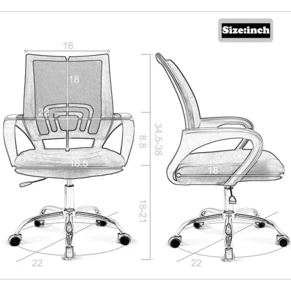 Affordable Ergonomic Office Chair with Lumbar Support 2 | PricZone