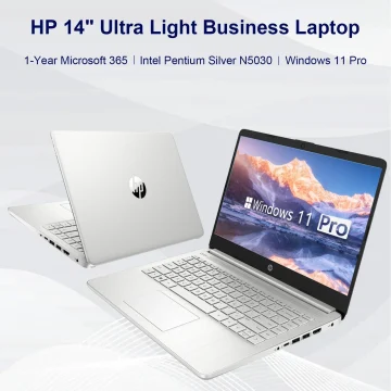 HP 14 Business Laptop Intel Pentium Silver 1