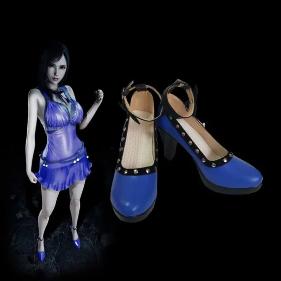 Final Fantasy VII Tifa Cosplay High Heeled Shoes 4 | PricZone