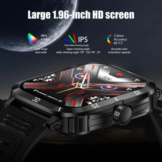 EIGIIS Waterproof Military Smart Watch 196 inch Screen 4 | PricZone