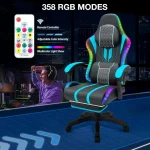 Ergonomic Gaming Chair with Speakers and Massage Recliner 1 | PricZone