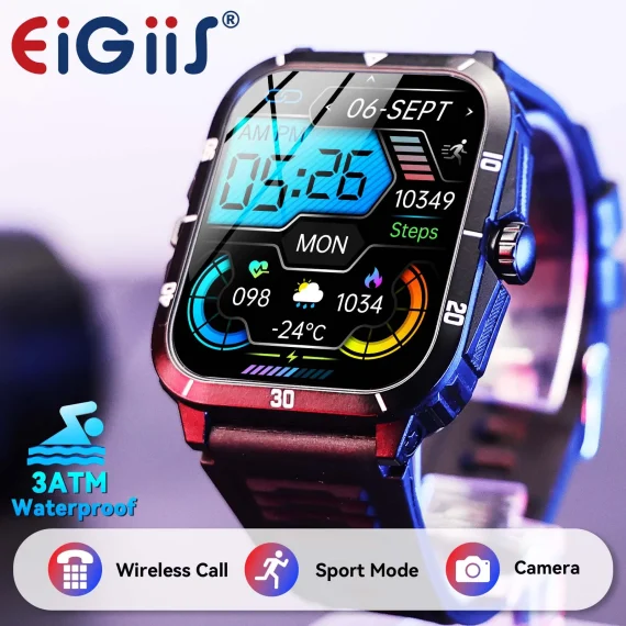 EIGIIS Waterproof Military Smart Watch 196 inch Screen 1 | PricZone