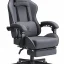 Dowinx Fabric Gaming Chair with Massage and Headrest