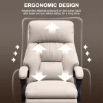 Ergonomic PU Leather Gaming Chair with Footrest 2 | PricZone