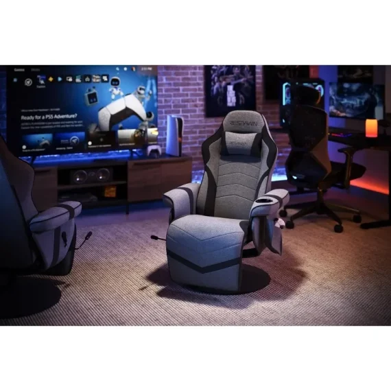 Gaming Recliner Chair with Footrest and Cupholder 2 | PricZone