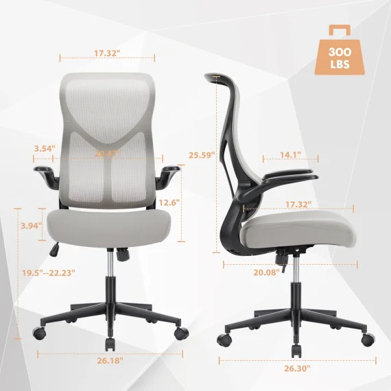 JHK Ergonomic Mesh Office Chair with Lumbar Support 6 | PricZone