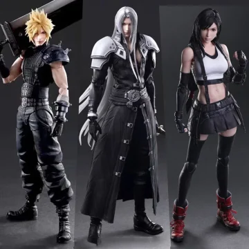 Final Fantasy Play Arts Figures - Sephiroth, Cloud & Tifa 1