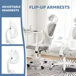 JHK Mesh Ergonomic Office Chair with Flip up Arms 5 | PricZone