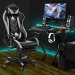 Ergonomic Gaming Chair with Footrest and Adjustable Back 3 | PricZone