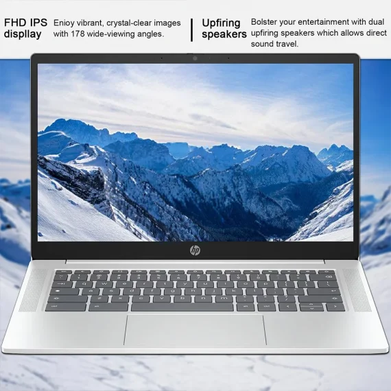 HP Chromebook 14 inch FHD Intel Laptop Silver 6 | PricZone