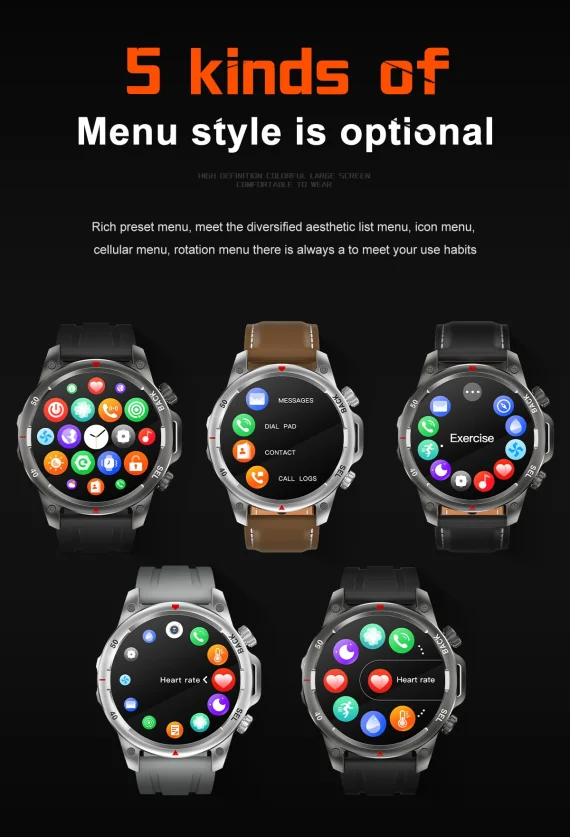 High End Mens Bluetooth Smartwatch with GPS Flashlight 6 | PricZone