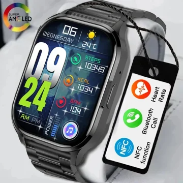 Bluetooth Call Smart Watch for Men and Women 201 Inch 1