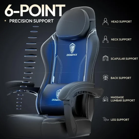 Gaming Chair with Massage Lumbar Support 4 | PricZone