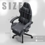 Dowinx Fabric Gaming Chair with Massage and Headrest 3 | PricZone