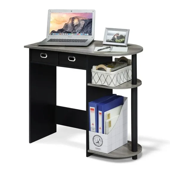 Furinno Go Green Wood Laptop Desk Oak Gray 3 | PricZone