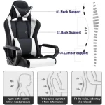 Ergonomic High Back Gaming Chair with Lumbar Support 4 | PricZone