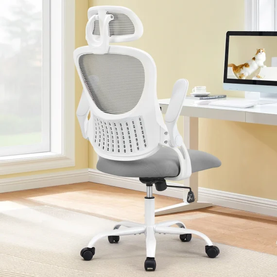 JHK Mesh Ergonomic Office Chair with Flip up Arms 1 | PricZone