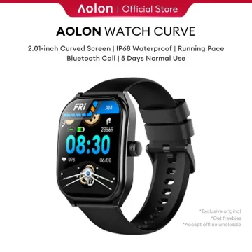 Aolon Curved Screen Smartwatch Waterproof Fitness Watch 1