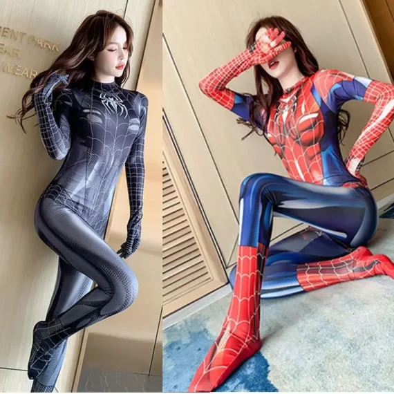 Plus Size Sexy Superhero Women Stretch Bodysuit 5 | PricZone