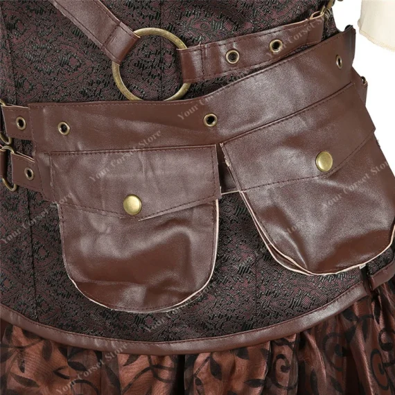 Steampunk Pirate Corset Dress Plus Size Costume 5 | PricZone