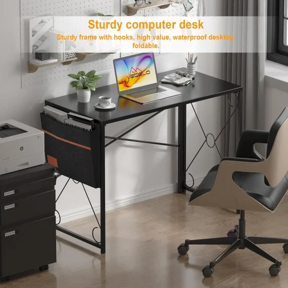 39 Inch Folding Computer Desk with Storage Bag 3 | PricZone